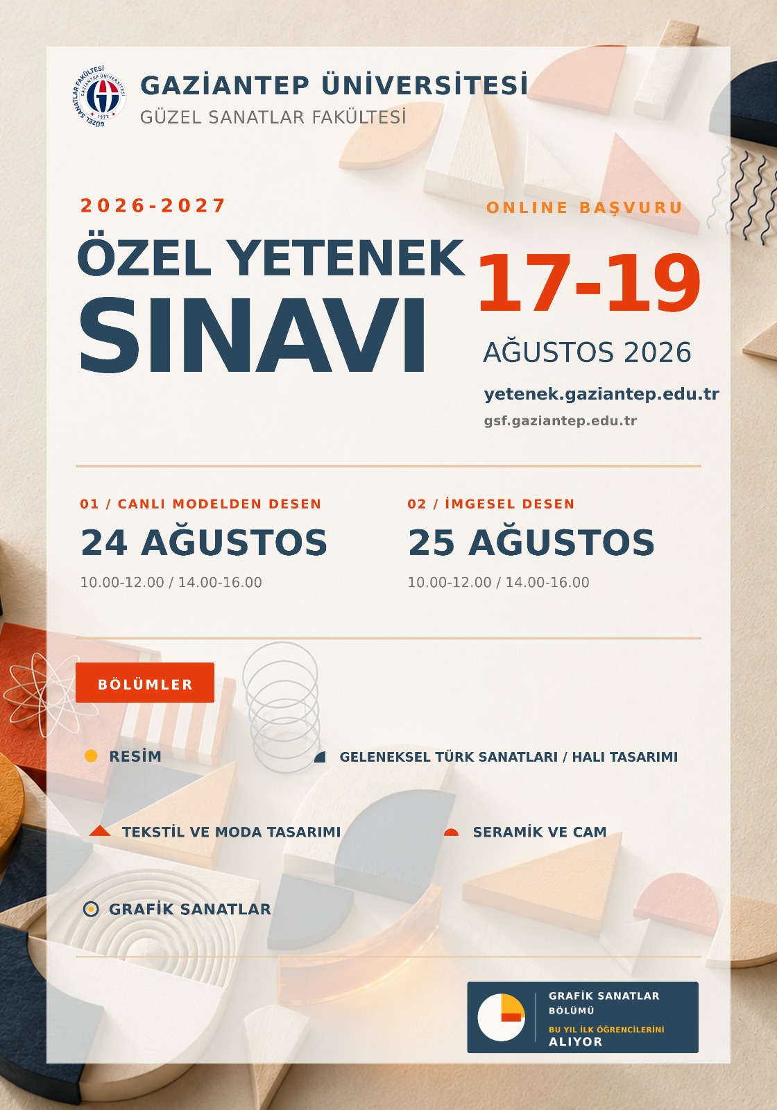 Özel Yetenek Sınavı Afişi